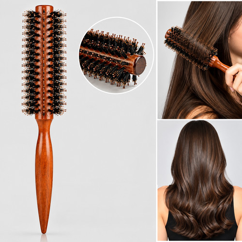 Boar bristle hair brush - boar, small