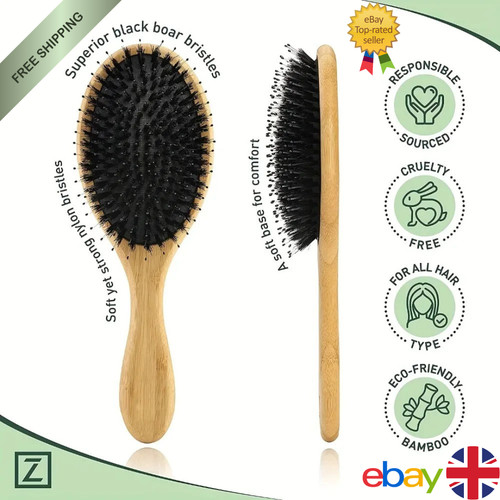 100 boar bristle hair brush - bristle,