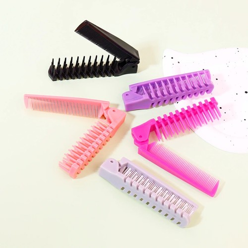 Folding travel hair brush - hair, and