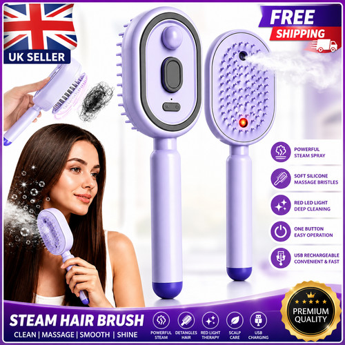 Steam hair straightening brush - hair,