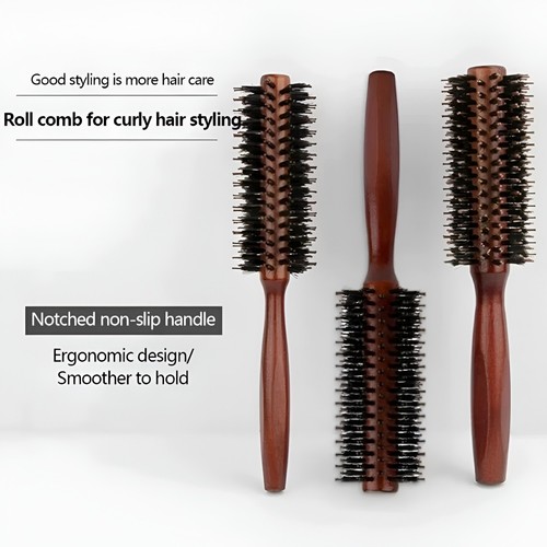 Wooden round hair - wooden,