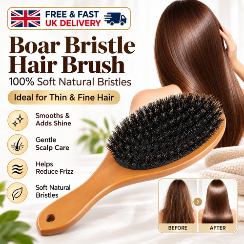 Boar bristle hair brush 100 - boar, 100%