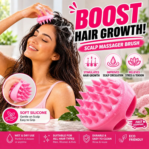 Silicone scalp massager - scalp,