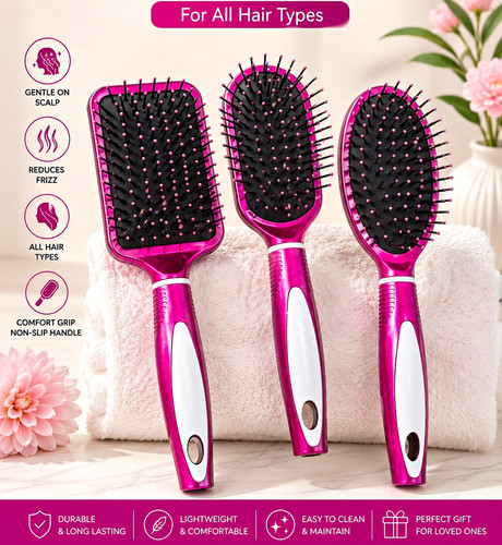 3pcs hair brush set detangling - 3pcs,