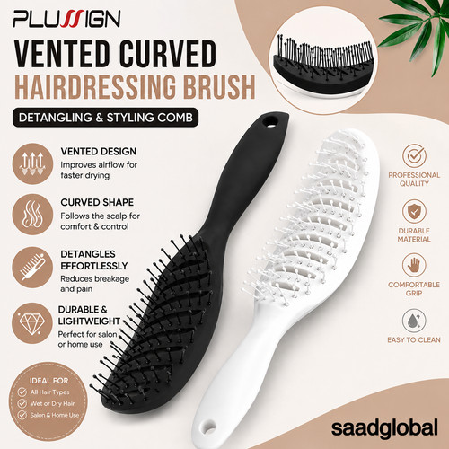 Vented curved hairdressing - vented,