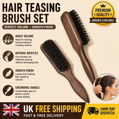 Boar bristle slick back hair - boar,