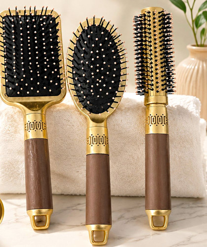 3pc hair brush set paddle - hair,